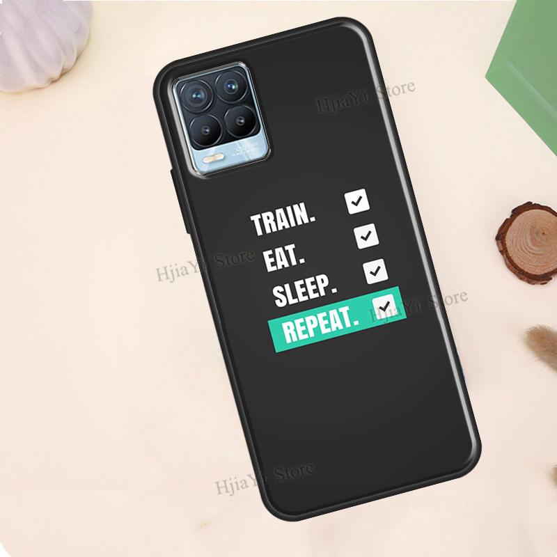 Gym Fitness Bodybuilding For Realme 10 Pro Plus C55 C35 C33 C31 C30 C21Y GT Neo 5 OnePlus 11 10T Nord CE 2 Lite Case