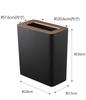 Мусорный бак Yamazaki Jitsugyo квадратный коричневый Ш28 x Г15 x В30 см RIN RIN Bag Be Seen Trash Can 3195 (Ямадзаки) приблизительно. Не мочь