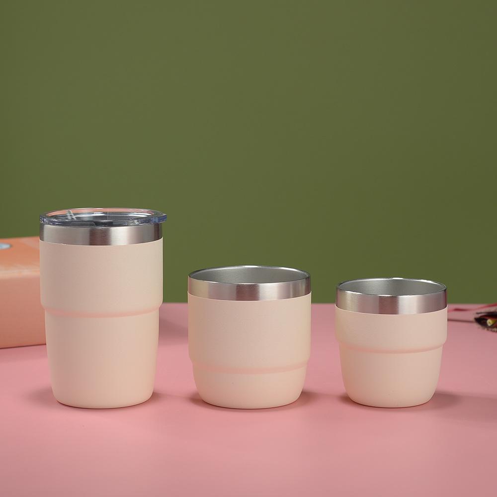 Мини-термос Rambler 4 унции для трансграничной торговли: Двухслойная вакуумная кофейная кружка из нержавеющей стали 304, для горячих и холодных напитков