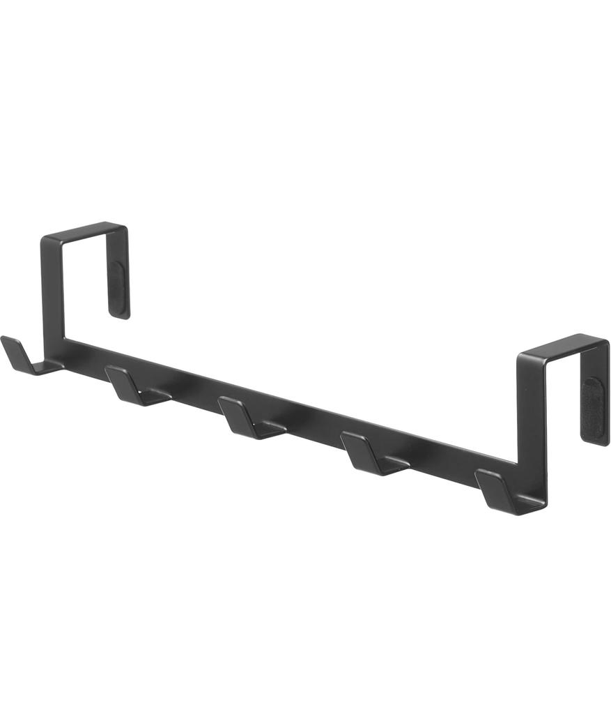 Дверная вешалка Yamazaki Jitsugyo широкая, черная, прибл.. Ш30 x Г7 x В6см Smart 7650