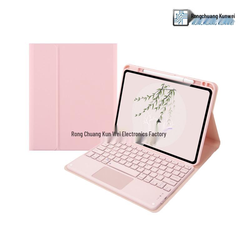 Кожаный чехол для iPad 10-го поколения 11" с Bluetooth-клавиатурой A16 и слотом для стилуса