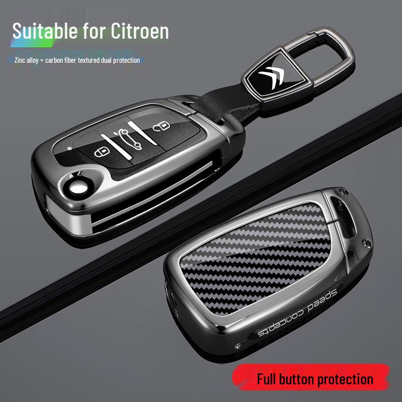 Чехол для ключей Citroën, совместимый с Sega C5X, Elysee, C3XR, Versailles C41, Tianyi C5, Металлический корпус C6, Женская пряжка