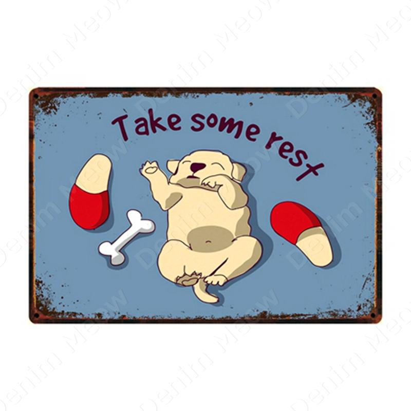 Остерегайтесь собаки, винтажные металлические жестяные таблички, таблички для бара, кафе, домашний уличный декор, настенный художественный постер с домашними животными запрещен, N360