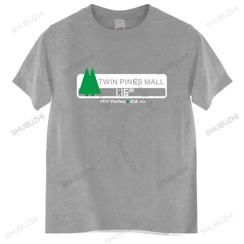 Футболка модного бренда Unisexs Twin Pine Malls Back To Future Marty McFly 80s t-shirt Retro T-Shirt Logo BTTF t-shirt unisex