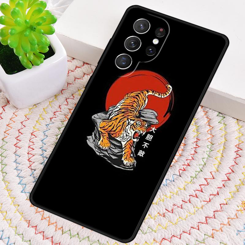 Японский узор с тигром Силиконовый чехол для телефона Для Samsung Galaxy note 10 pro S26 S25 S24 S23 S22 S21 Plus S25Ultra Capa Чехол