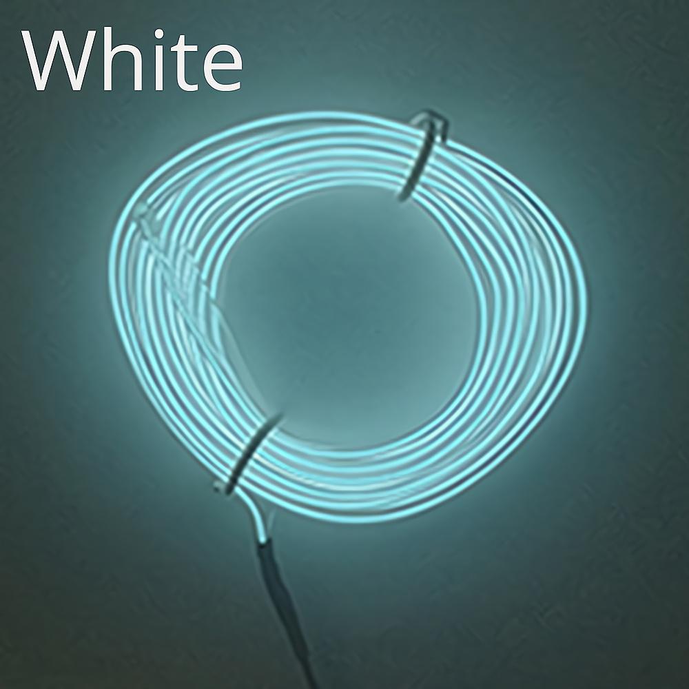 1M 2M 3M 5M Автомобильное внутреннее освещение Автоматическая светодиодная лента Проводной трос Трубка Линия Гибкий неоновый свет с 12 В USB-прикуривателем