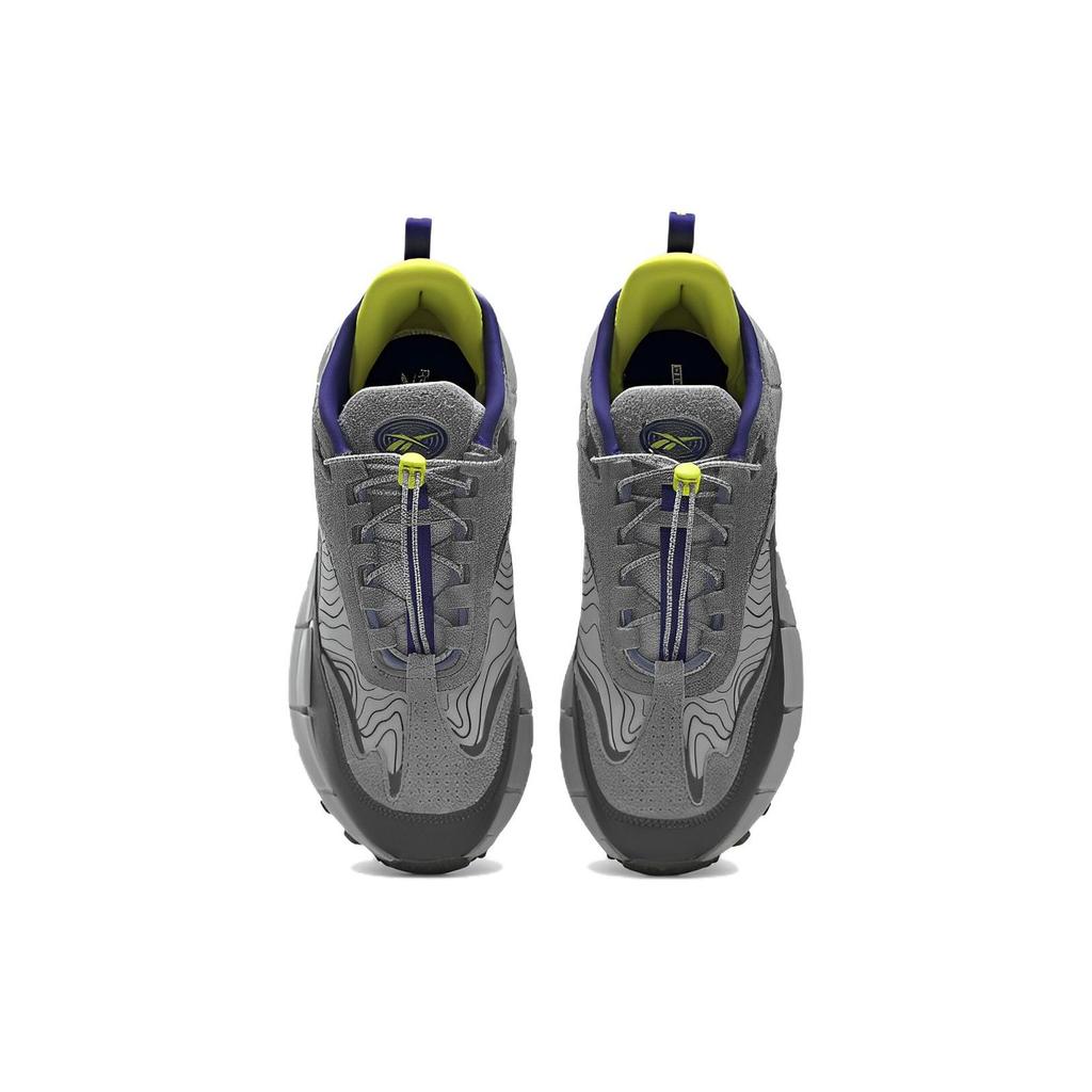 Reebok Кроссовки Zig Kinetica 2.5 Edge Comfort на каждый день, из ткани, низкие, повседневные, для бега, мужские, темно-серые, GX6832