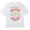 Summer High Quality 100% Cotton English Letter Motorcycle Print Top Breathable Sports Gym Men's Fashion Round Neck T-shirt