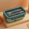 Ланч-бокс герметичный прочный безопасный для микроволновой печи еда фруктовая закуска упаковка для пикника студент со столовыми приборами портативный бенто-бокс