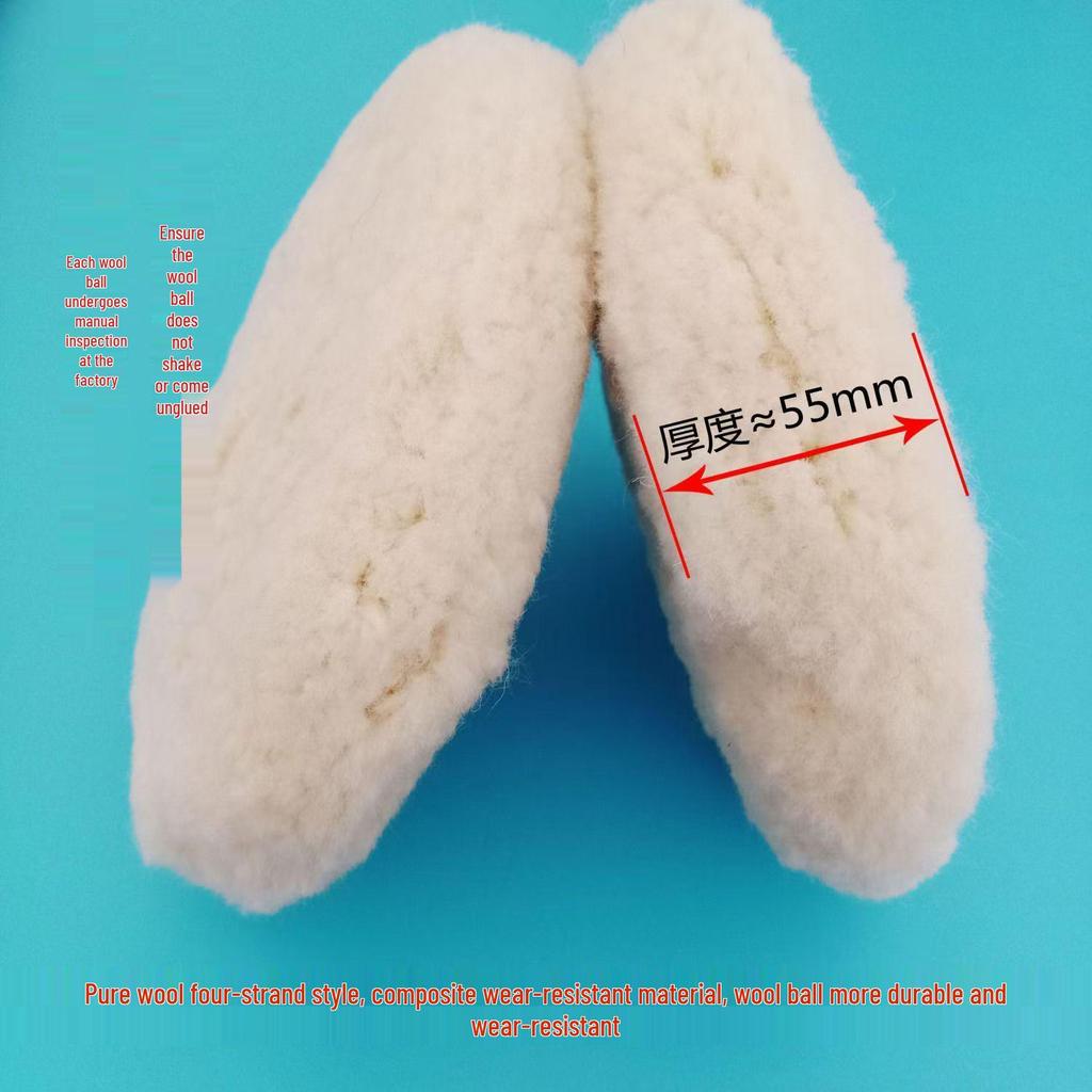 Двусторонний шерстяной полировальный диск для автомобильных зеркал и воскования