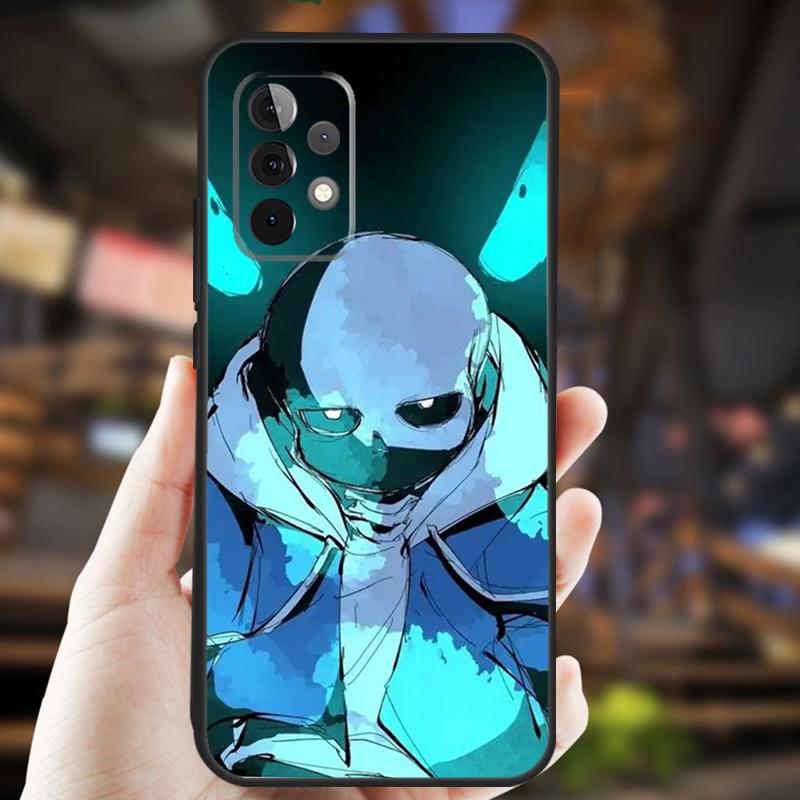Чехол для игры Undertale Sans для Samsung Galaxy A26 A54 A14 A36 A16 A33 A56 A15 A55 A53 A35 A22 A32 A52 A34 A05 A06