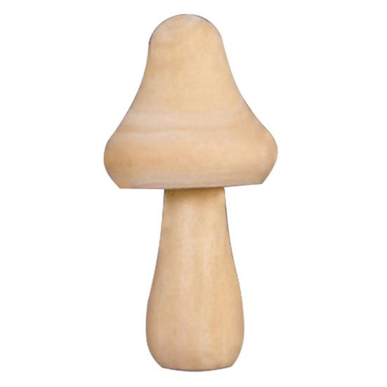 Wooden Mushroom DIY Mushroom Ornament Unfinished Mini Kids Toy for Home