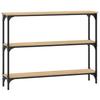 Console Table Sonoma Oak 100x22.5x75 cm Particleboard