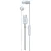 Sony WZ White Earphones with Remote Balanced Sound Compact 4 Colors Calls Clear Remote Proprietary Low To High Frequency Range IER-EX15C Type-C