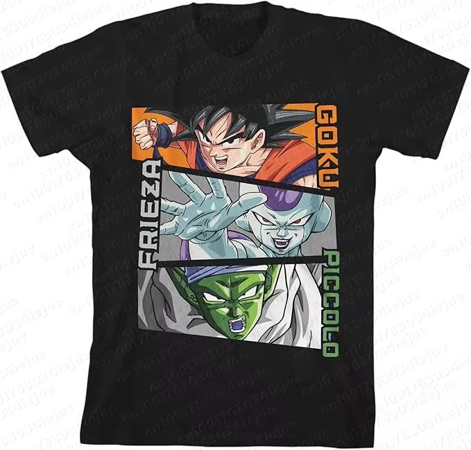 2026 Summer Dragon Ball Cotton Printed Tshirt Unisexs New Anime Printed Comfortable and Breathable Casual Loose Ins Y2k