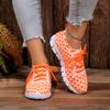 Модная женская плетеная обувь Летняя дышащая обувь ручной работы Модная удобная женская обувь на плоской подошве Повседневные кроссовки Сандалии Большой размер