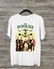 Новая Популярная Белая Футболка Группы The Pogues Хлопковая Полного Размера Унисекс Футболка