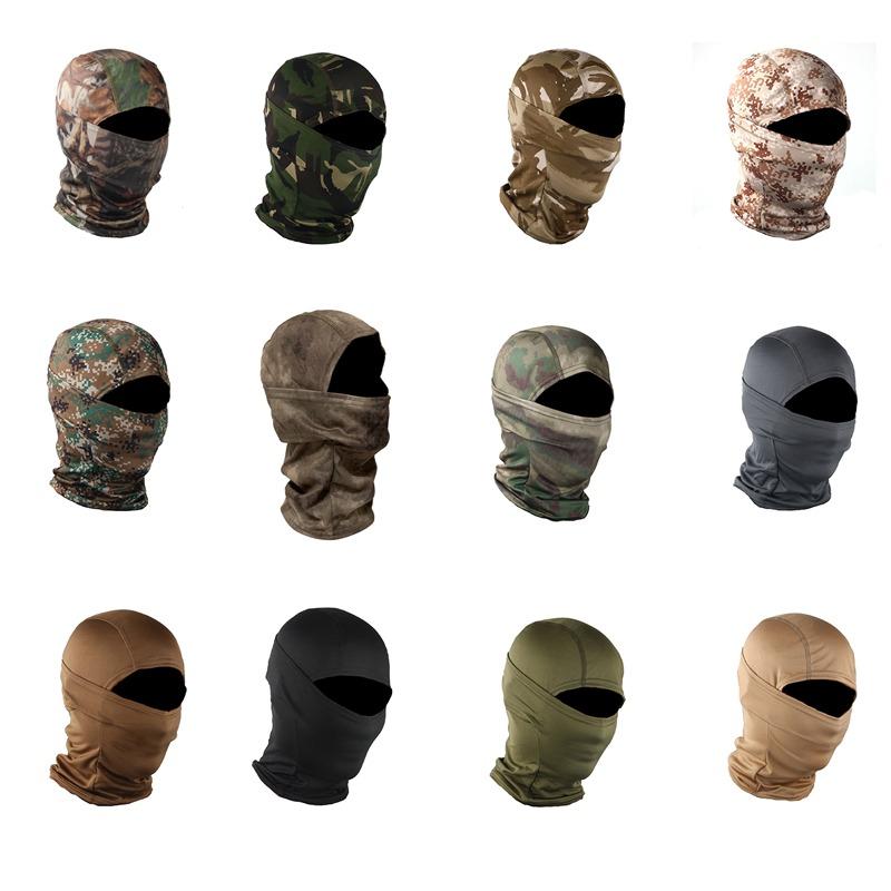 Tactical Balaclava Military Camouflage Full Face Mask Motorcycle Cycling Army War Airsoft Hunting Face Shield Hat Neck Scarives