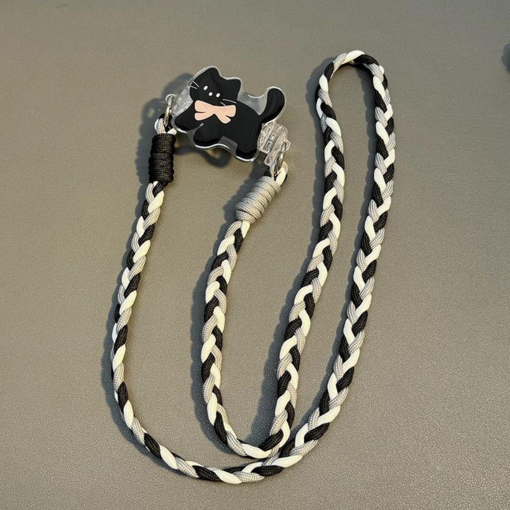 Cat Dog Mobile Phone Lanyard Shoulder Carrying Phone Back Clip Holder Hanging Ornament
