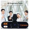 4K Ultra HD Streaming Camera with USB Microphone for Desktop and Laptop