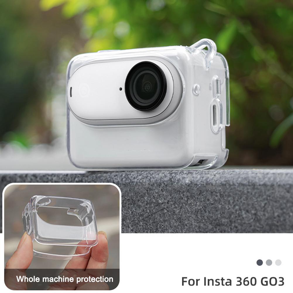 Прозрачный чехол для Insta360 GO 3S Силиконовый защитный чехол-рукав для экшн-камеры Аксессуары Анти- Z1W7
