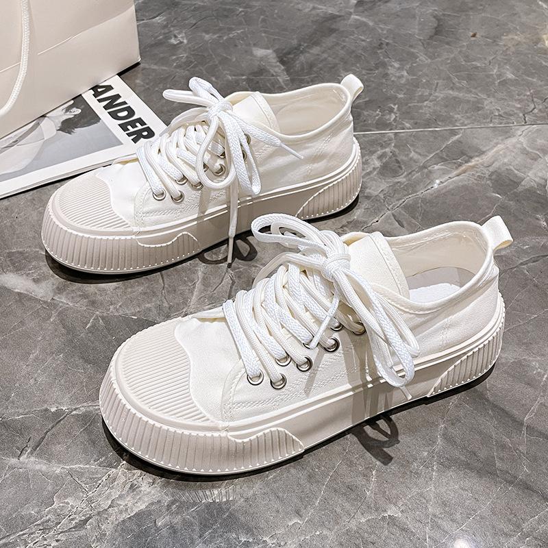 Холщовые туфли женские новые туфли для сноуборда обувь в стиле кампуса универсальные повседневные белые туфли простые модные женские туфли