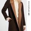 ELLASSAY Women's Yak Wool Blend Reversible Coat