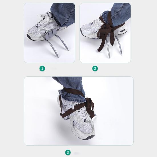 1 комплект шипов для лазания по деревьям, когти кошки для лазания по деревьям, противоскользящая обувь с регулируемыми