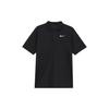 Dri-Fit Victory Solid Logo Print Moisture-Wicking Breathable Short Sleeve Polo Men Tops Black DH0823-010