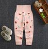 Children's 100% Cotton Autumn Pants, High-waisted Belly-protecting Pants, Baby Pants with Open Crotch, Boys' and Girls' Undershirts and Sleep Pants