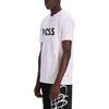 Футболка с принтом логотипа Boss HUGO BOSS, с круглым вырезом 50495742-100