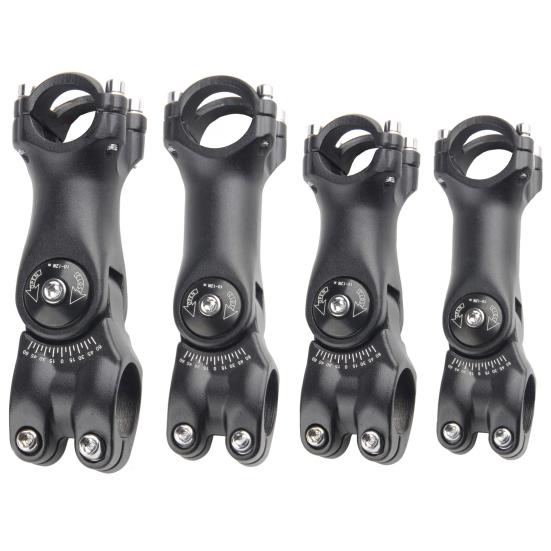 Вынос велосипедного руля ± 60 градусов Регулируемый дизайн с шестиугольными отверстиями Прочный и простой в сборке Подходит для рулей диаметром 31,8 мм и трубок диаметром 28,6 мм для шоссейных велосипедов MTB