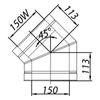 ADAM DW Elbow fi 150 45°