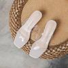 Woman Slippers Clear Sandals Transparent Cute Shoes for Women Slip-resistant Slides Jelly Waterproof Natural Skin New Fashion 39