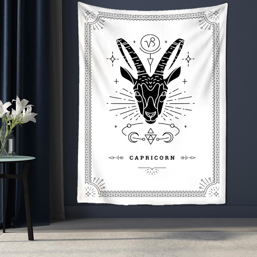 Гобелен «Двенадцать созвездий Таро», настенный психоделический волшебный богемный стиль, матрас в стиле хиппи, искусство домашнего декора
