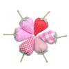 6Pcs Fabric Strawberry Handmade Artificial Strawberry Vintage Strawberries Bowl Fillers for Farmhouse Spring Decorations