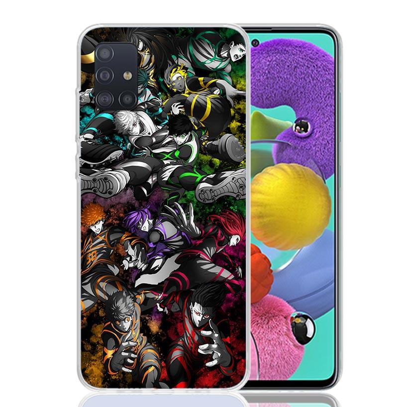 Чехол для телефона Blue Lock Football Anime для Samsung Galaxy A52 A32 A22 A12 A02S A50S A30S A51 A31 AA71 Note 20 Ultra 10 S10 Plus Gal