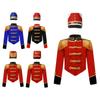 Kids Halloween Nutcrackers Costume Drum Trumpet Team Royal Honor Guard Party Uniform Outfit Tassel Circus Ringmaster Jacket Top