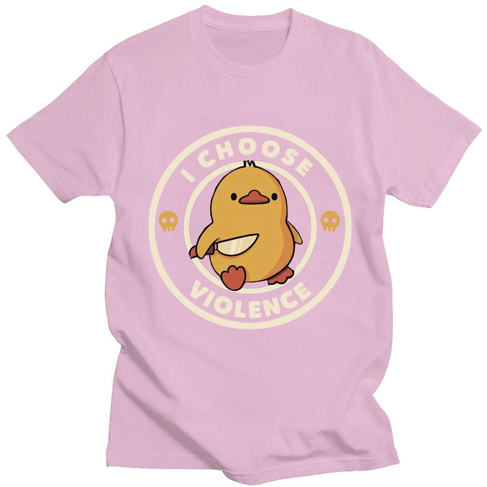 I Choose Violence Graphic Funny T Shirt Cartoon Men Women Short Sleeve High Quality Cotton T-shirt Oversized Summer Streetwear