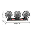 3 Heads Car Fan Portable Air Cooling Fan Silent Electric Fan 360 Degrees  Rotation with 2 Wind Speed Phone Number