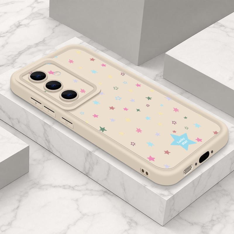 Чехол с принтом «Разноцветные звезды» для Samsung Galaxy A57 A37 A27 A17 5G A56 A36 A26 A16 A55 A54 S21 FE S22 S23 S24 Plus S25 S26 Ultra Ударопрочный бампер