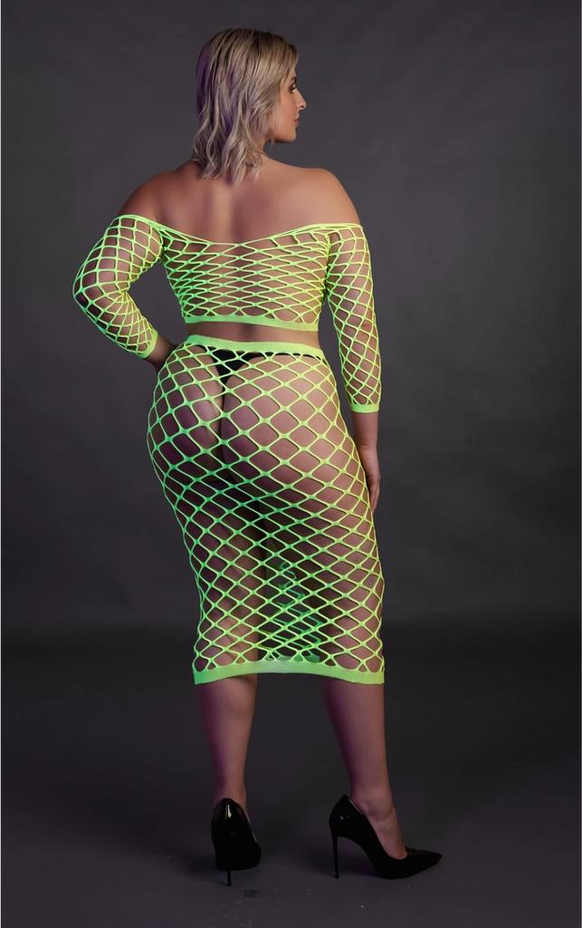 Long Sleeve Top with Long Skirt XL/XXXXL Ouch! by shots