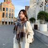 Scarf Men's and Women's Autumn and Winter Plaid New Student Scarf Versatile Warm Shawl Women's Imitation Cashmere