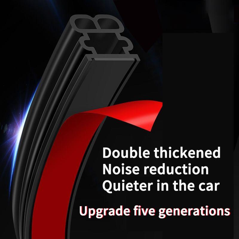 Car Door Seals Double-Layer Auto Weatherstrips Soundproof Waterproof Rubber Car Sealing Strip Universal For SUV Car Door Trunk Hood