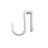 Set of 4 Shower Glass Hangers 10mm White