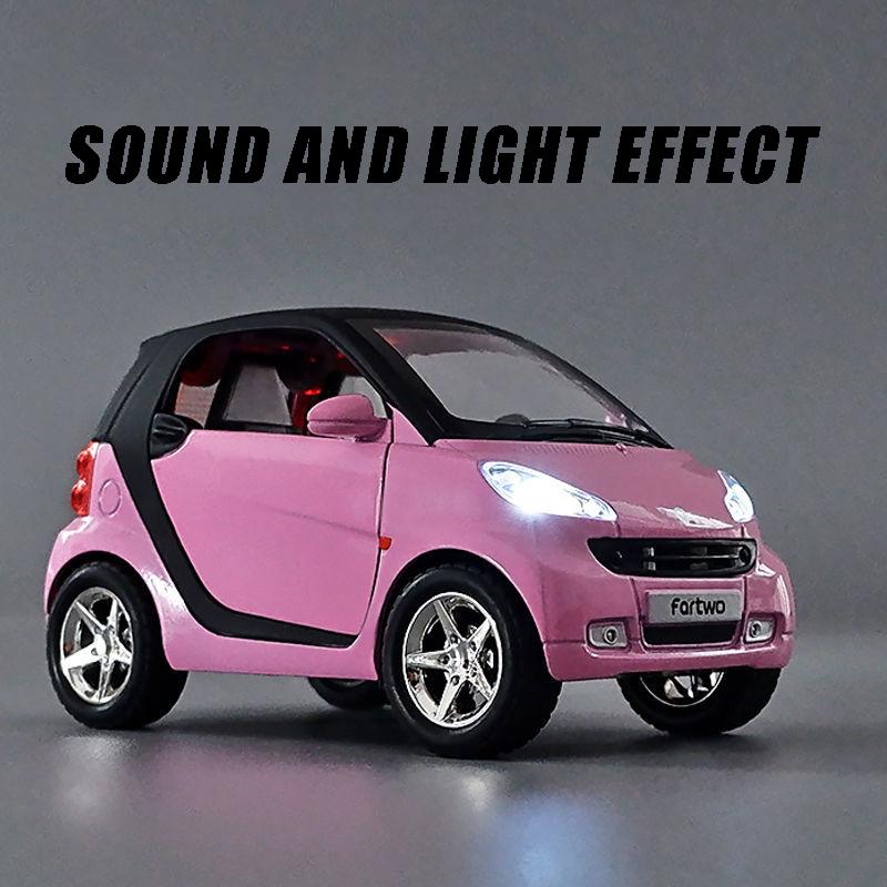 CAG5 1:32 Модели автомобилей Mercedes Benz Smart Mini из сплава, литые металлические, для мальчика, высокая симуляция, миниатюрные, праздничный подарок, модные домашние украшения