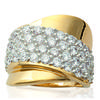 Gold Plated Ring 'Goddess' White Gold - 16 Mm