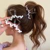 Акриловая заколка для волос Love Claw для девочек, корейская цветная прозрачная заколка для волос в виде акулы, женская милая заколка для волос в виде краба, аксессуары для волос
