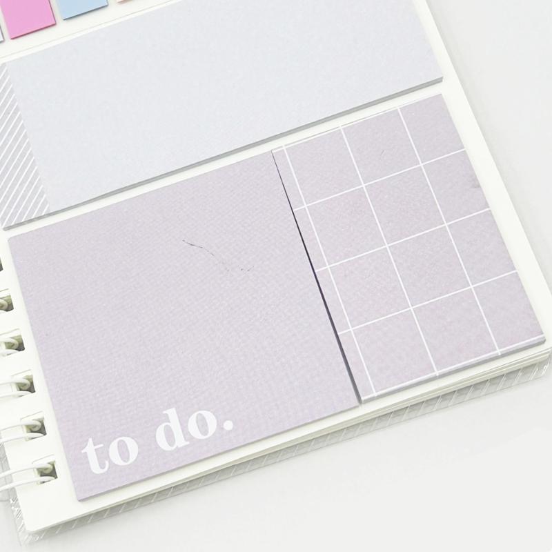 Portable Refillable Notepads Colorful Adhesive Index Label for Student Office Workers Note Taking Office School Supplies