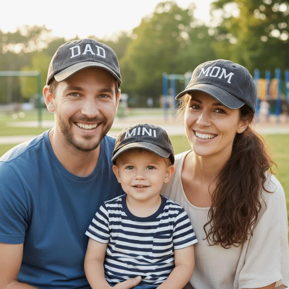 Vintage Parent-child Baseball Hats Washed Cotton Baseball Cap Fashion Outdoor Sunscreen Hats